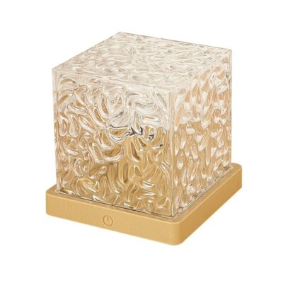 LED Water Ripple Ambient Night Light USB Rotating Projection Crystal Table Lamp RGB Dimmable Home Decoration 16 Color Gifts - Image 2